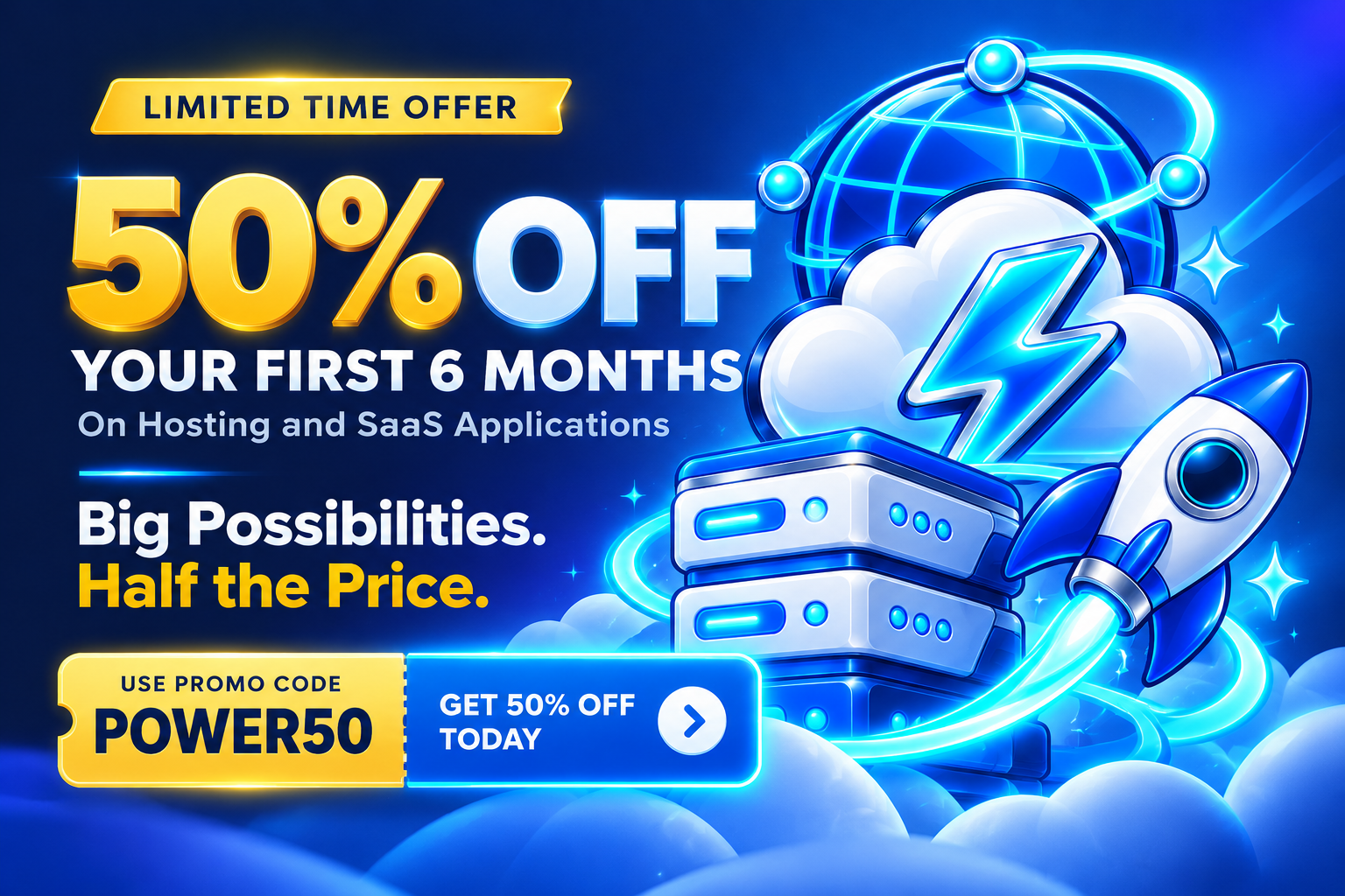 50% Off For 6 Months